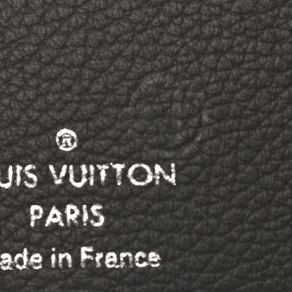 Louis Vuitton Soft Calfskin My Lockme Compact Wallet Lie De Vin Etain Creme 8 of 9