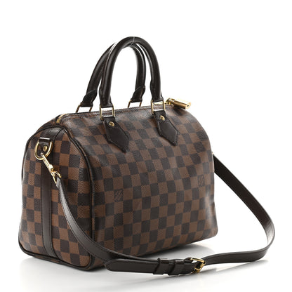 Louis Vuitton Damier Ebene Speedy Bandouliere 25 3 of 9