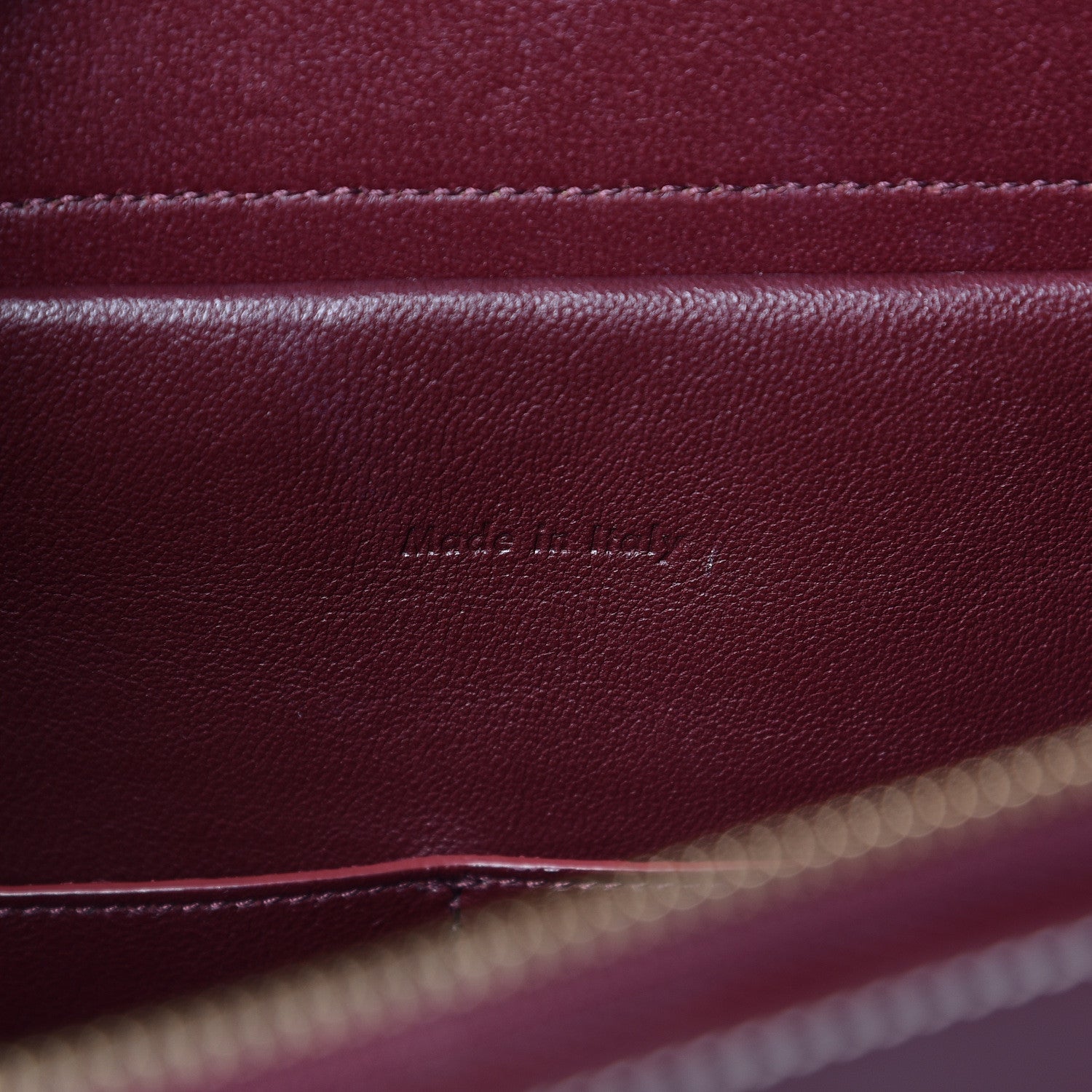 Celine Natural Calfskin Mini Belt Bag Burgundy 7 of 10