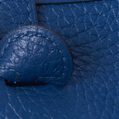 Hermes Taurillon Clemence Evelyne TPM Deep Blue 7 of 8