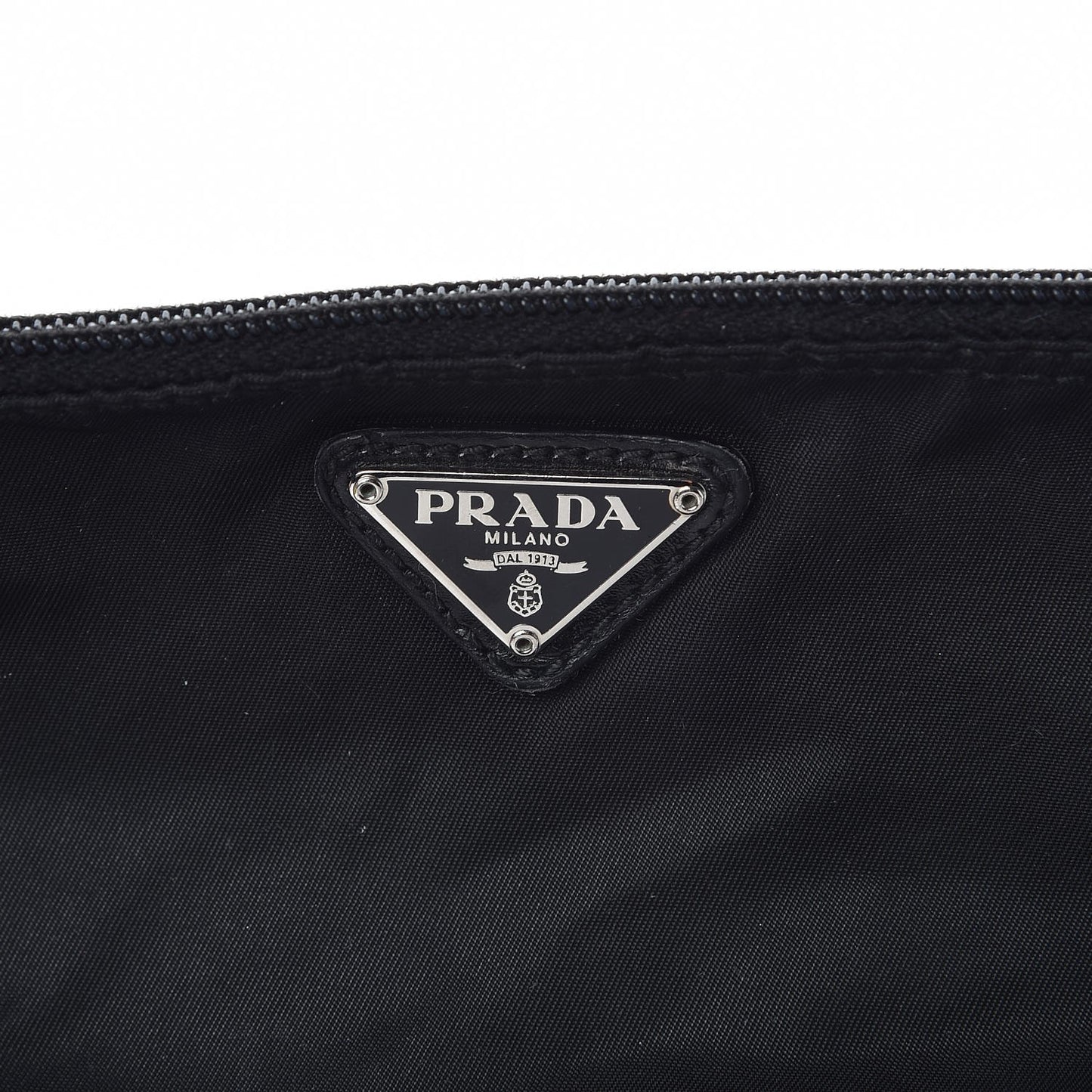 Tessuto Nylon Vela Cosmetic Pouch Black