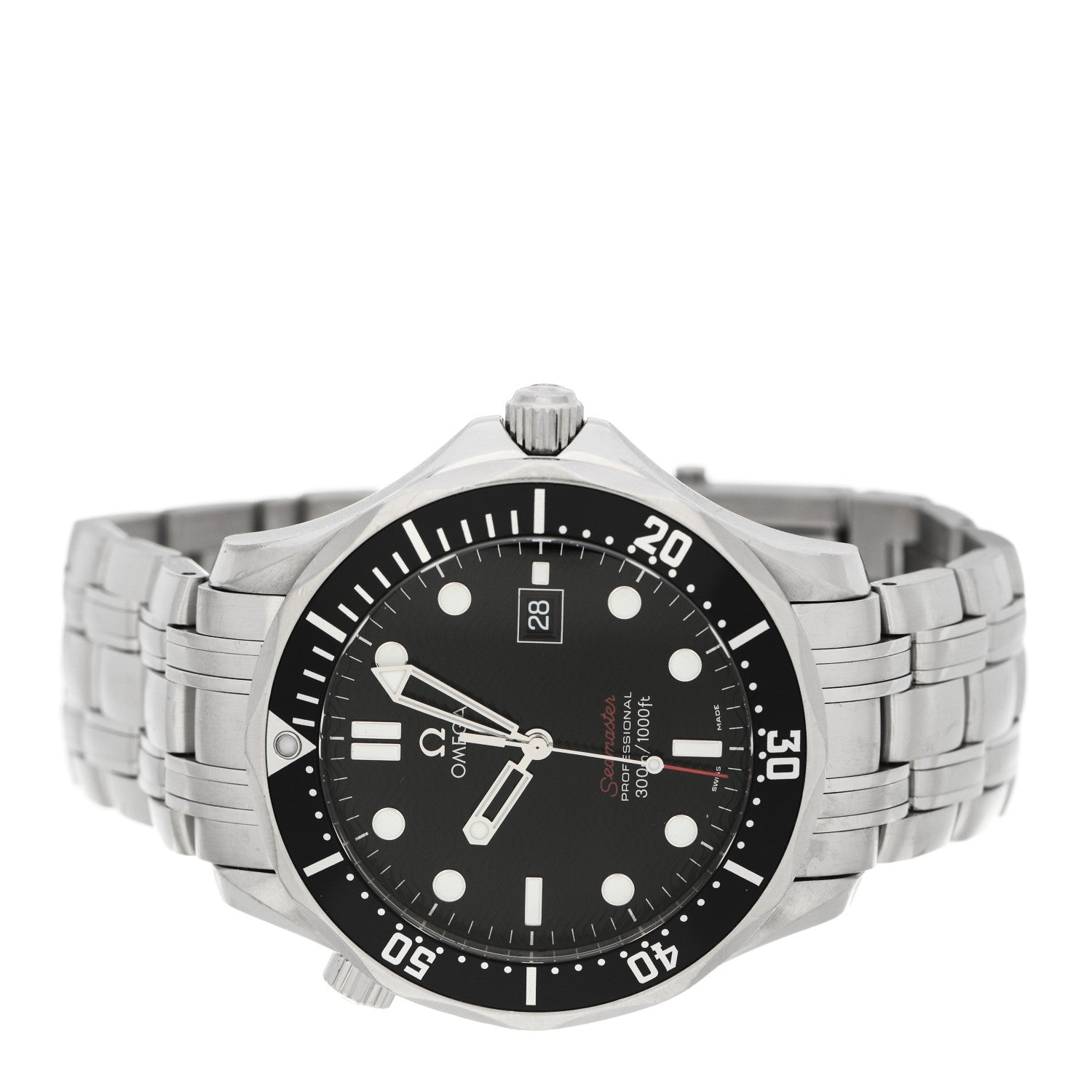 Omega Stainless Steel 41mm Seamaster 300M Quartz Watch Black 212.30.41.61.01.001 2 of 8