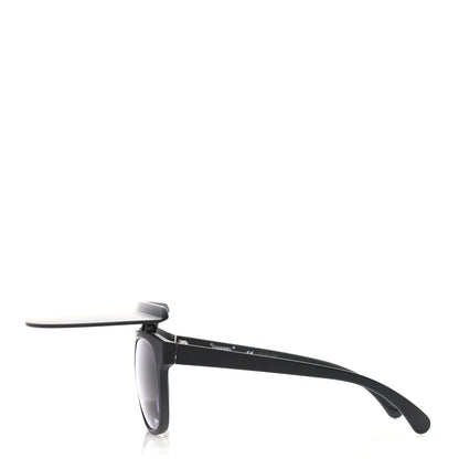 Chanel Acetate Visor Sunglasses 71046 Matte Black 4 of 8