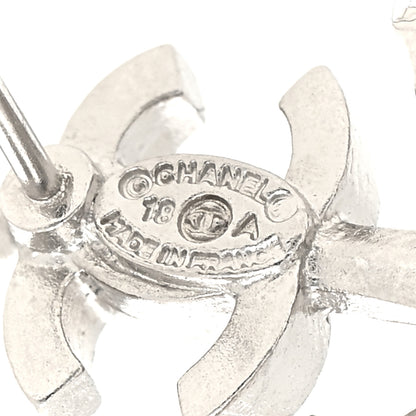 Chanel Metal Anchor CC Earrings Silver 4 of 4