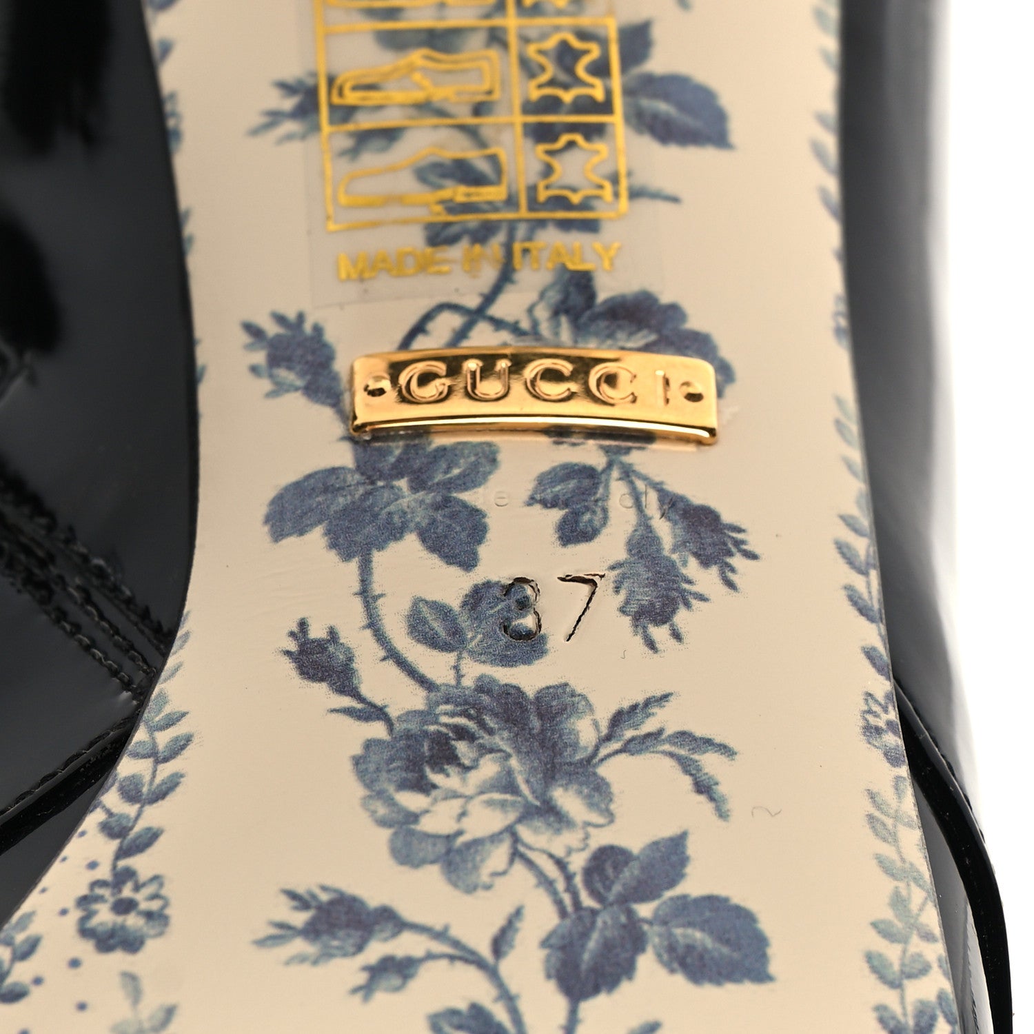 Gucci Vernice GG Victoire 55mm Ankle Boots 37 Black 7 of 9