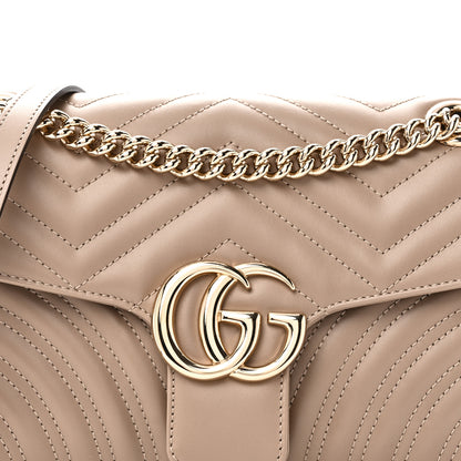 Gucci Calfskin Matelasse Small GG Marmont Shoulder Bag Porcelain Rose 8 of 11