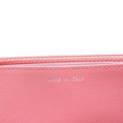 Chanel Lambskin Camellia Embossed Wallet On Chain WOC Pink 7 of 8
