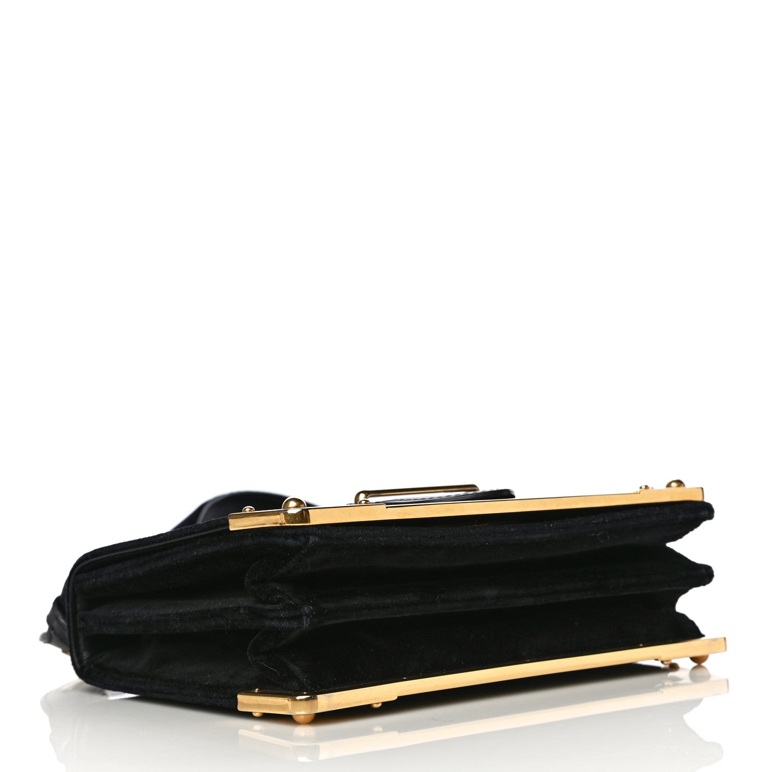 Prada Velvet City Calfskin Cahier Bag Black 4 of 13