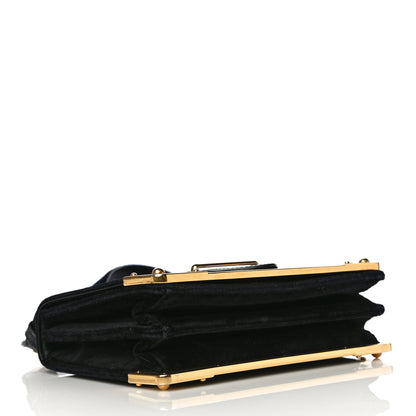 Prada Velvet City Calfskin Cahier Bag Black 4 of 13