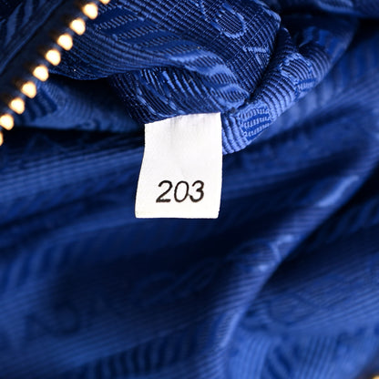 Prada Tessuto Nylon Saffiano Tote Bluette 7 of 11