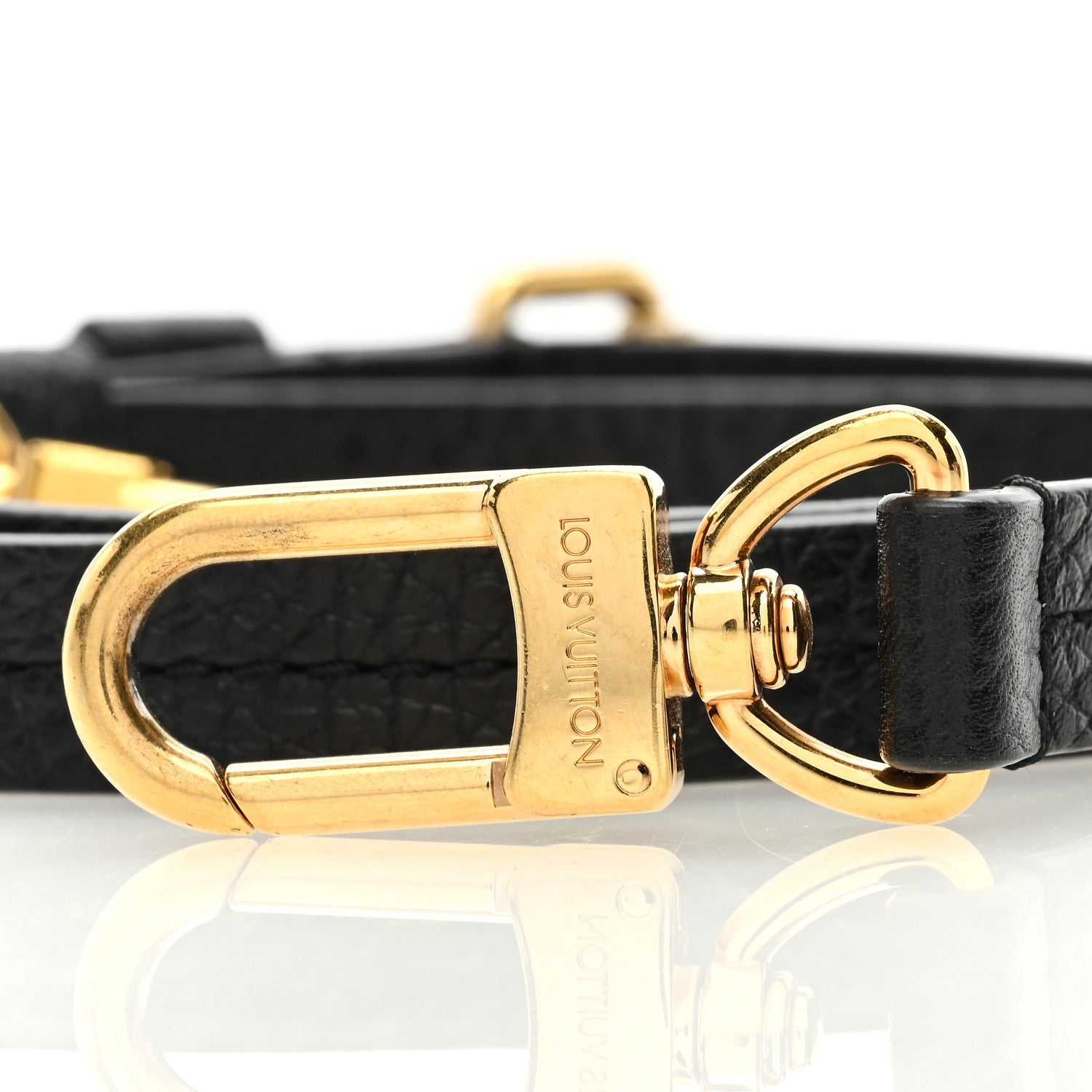 Louis Vuitton Calfskin Adjustable Retiro NM Shoulder Strap Black 3 of 3