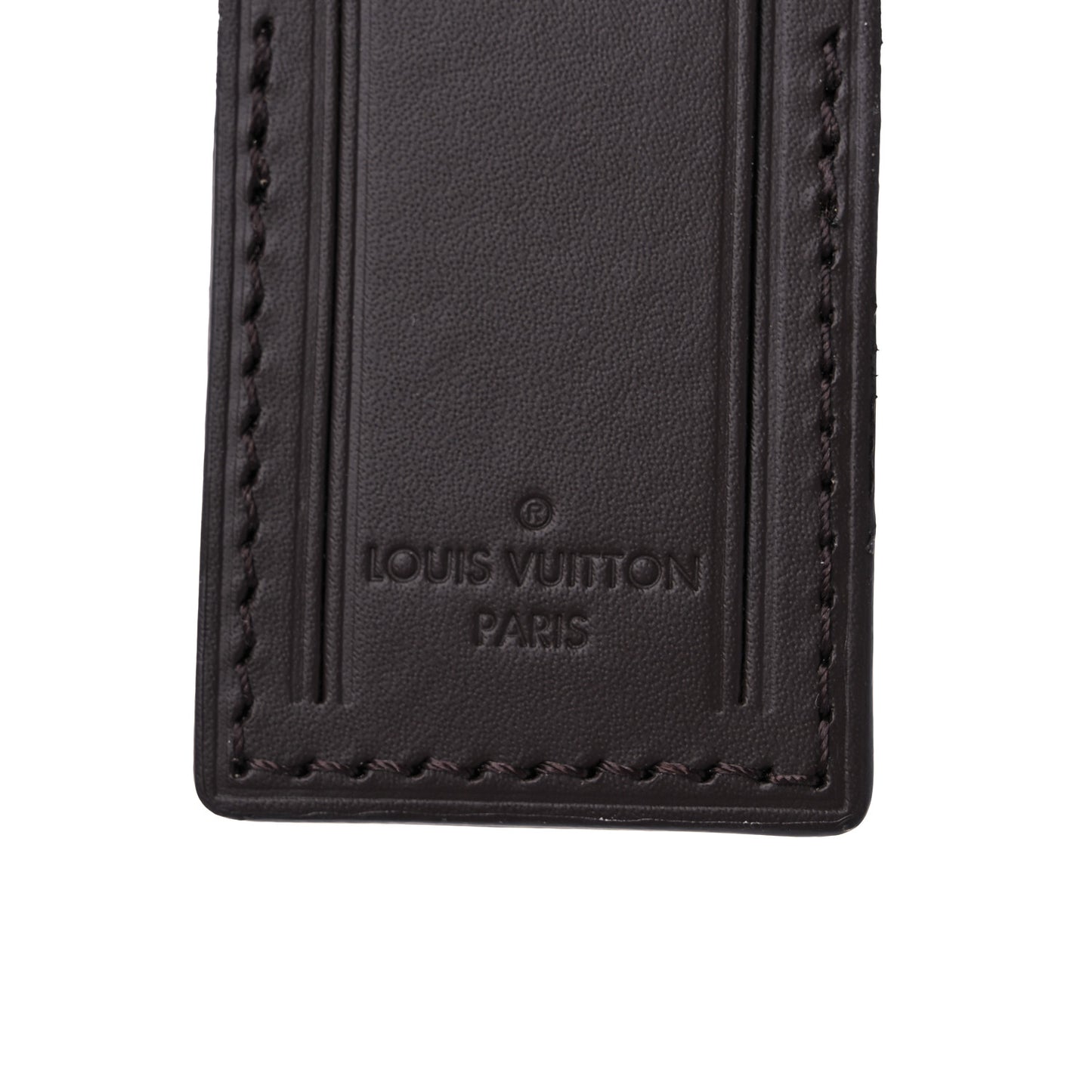 Calfskin Luggage Tag Ebene