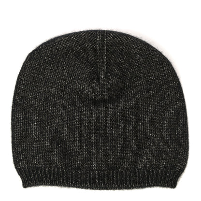 Chanel Cashmere Blend CC Beanie Hat Black Multicolor 2 of 7