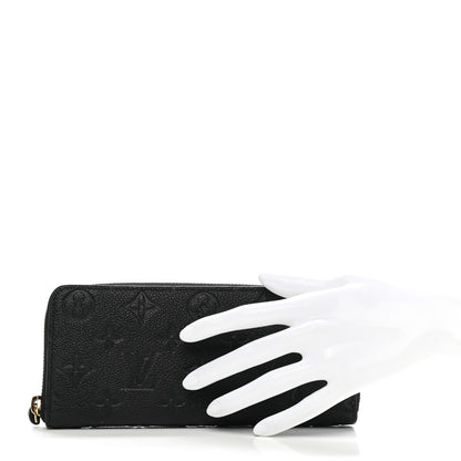 Louis Vuitton Empreinte Clemence Wallet Black 2 of 7