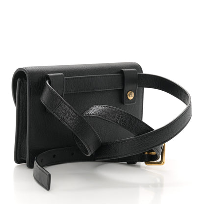 Christian Dior Goatskin Saddle Belt Bag Black 3 of 9