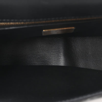 Fendi Nappa Small FF Embossed Midi Chain Baguette Black 5 of 10