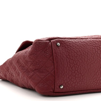 Chanel Crumpled Lambskin Quilted Large Tote Burgundy 9 of 11