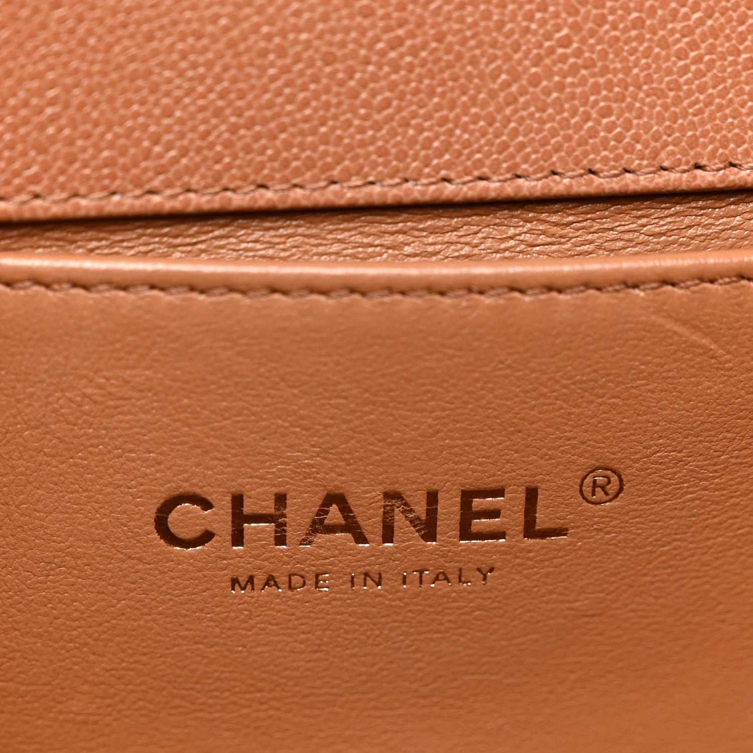 Chanel Caviar Chevron Quilted Medium Boy Flap Brown 6 of 12