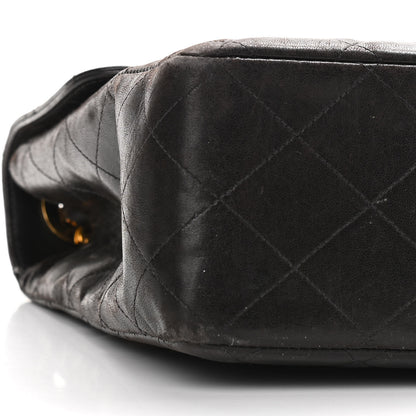 Chanel Lambskin Quilted XL Jumbo Single Flap Black 15 of 33