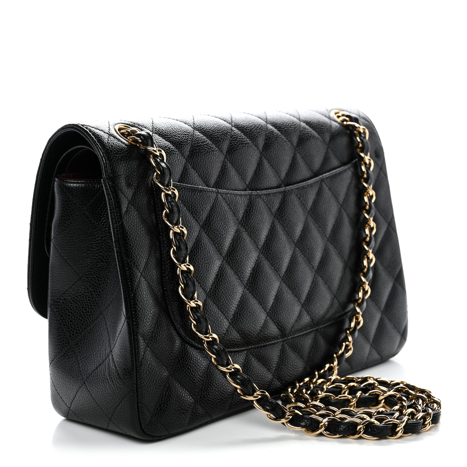 Chanel Caviar Quilted Jumbo Double Flap Black 3 of 11