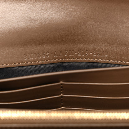 Fendi Vitello Soft F is Fendi Bi-Color FF 1974 Embossed Continental Envelope Wallet On Chain Maya Black 6 of 11