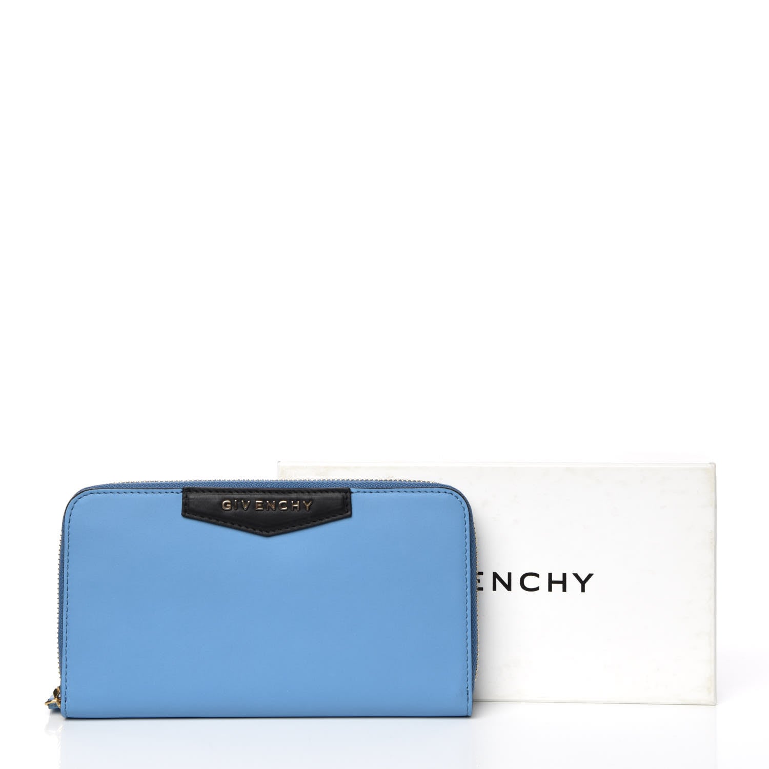 Givenchy Calfskin Antigona Continental Zip Around Wallet Blue 9 of 9