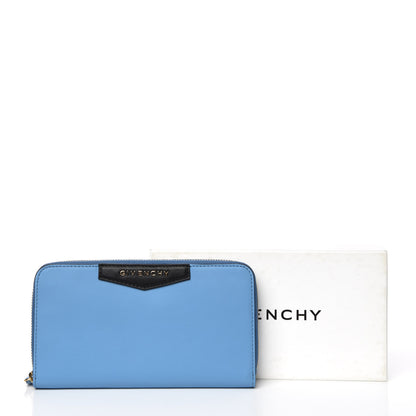 Givenchy Calfskin Antigona Continental Zip Around Wallet Blue 9 of 9