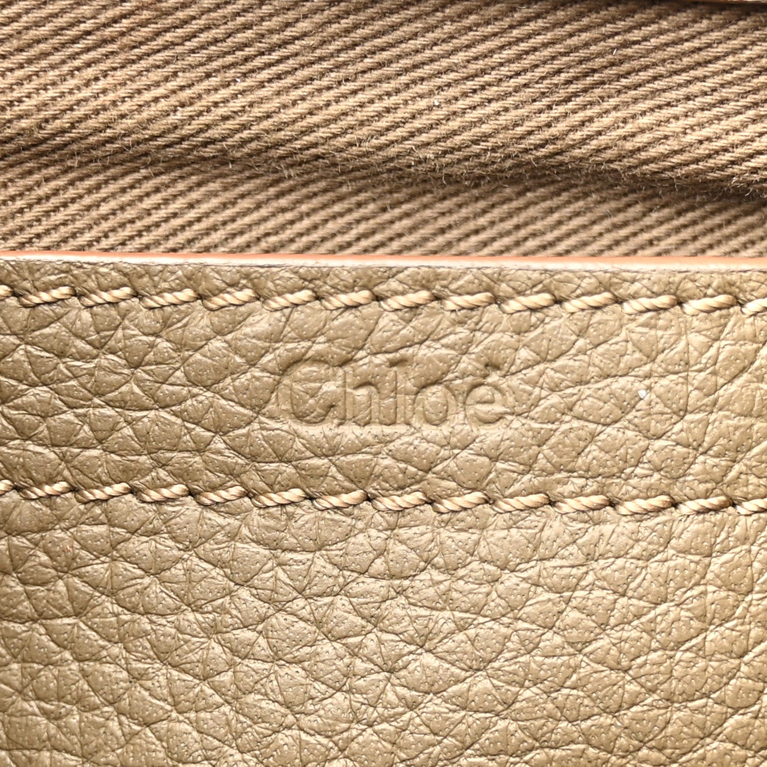 Chloe Grained Calfskin Small Marcie Saddle Bag Anchor Grey 6 of 18