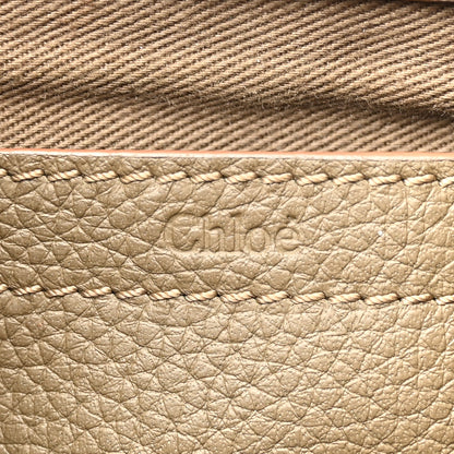 Chloe Grained Calfskin Small Marcie Saddle Bag Anchor Grey 6 of 18