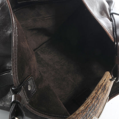 Saint Laurent Mombasa Horn Hobo Brown 5 of 8
