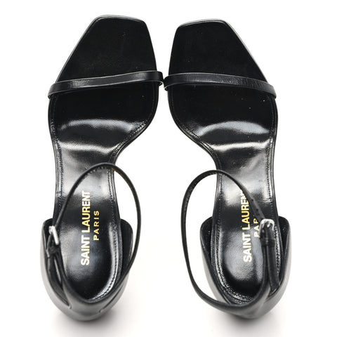 Calfskin Opyum 110 Sandals 36 Black