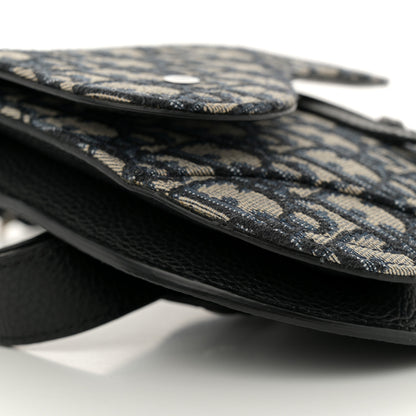 Christian Dior HOMME Oblique Saddle Belt Bag Blue 8 of 9