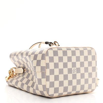 Louis Vuitton Damier Azur Braided Neonoe BB Pink 4 of 10