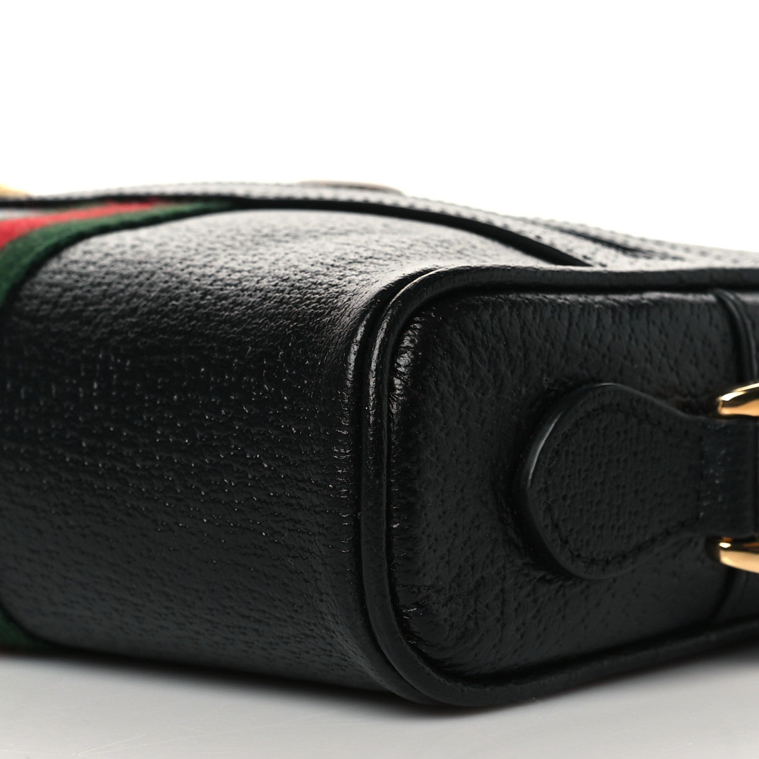 Gucci Calfskin Web Mini Ophidia Shoulder Bag Black 10 of 10