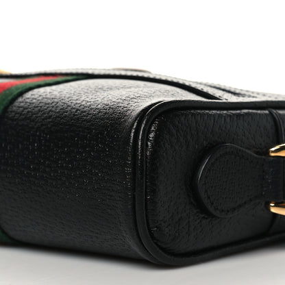 Gucci Calfskin Web Mini Ophidia Shoulder Bag Black 10 of 10