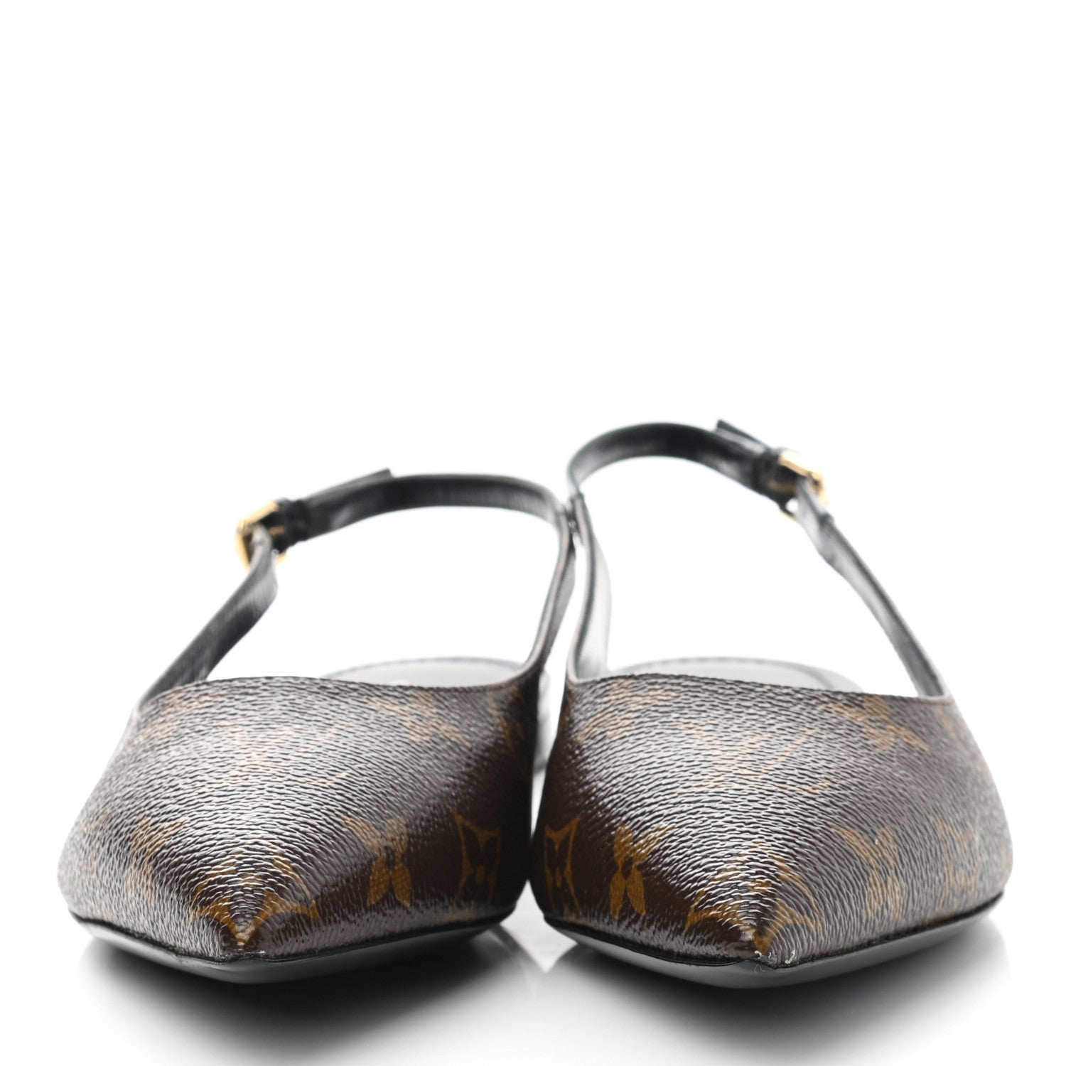 Louis Vuitton Patent Monogram Cherie Slingback Ballerina Flats 36.5 2 of 9