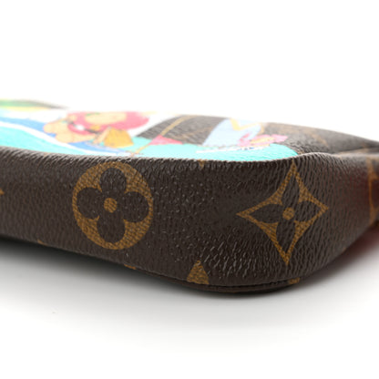 Louis Vuitton Monogram 2023 Christmas Animation Sailing Pochette Accessories Dragon Fruit Pink 9 of 9