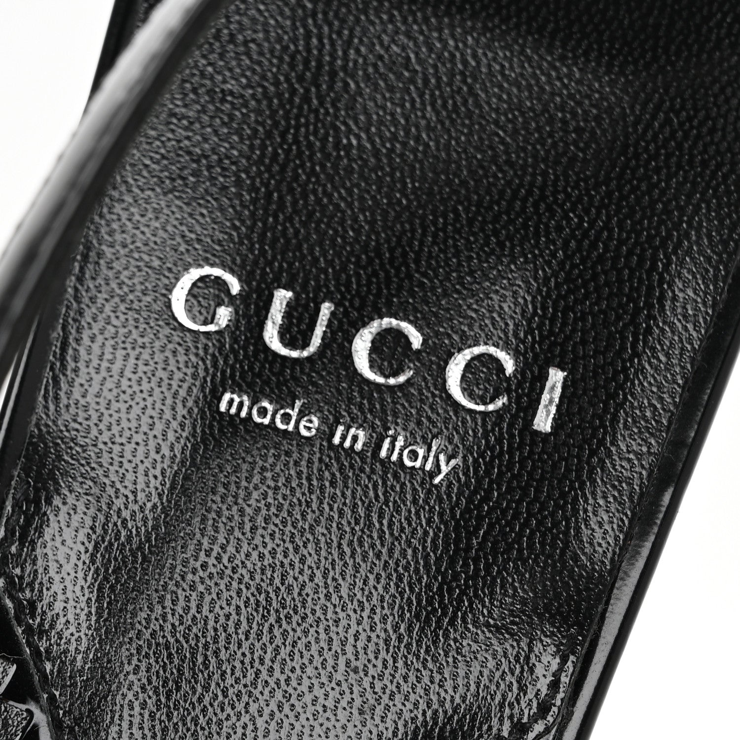 Gucci Nappa Mallory Pointed Toe Slingback Sandal 39.5 Black 8 of 9