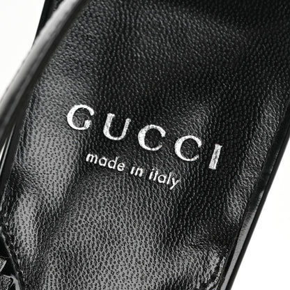Gucci Nappa Mallory Pointed Toe Slingback Sandal 39.5 Black 8 of 9