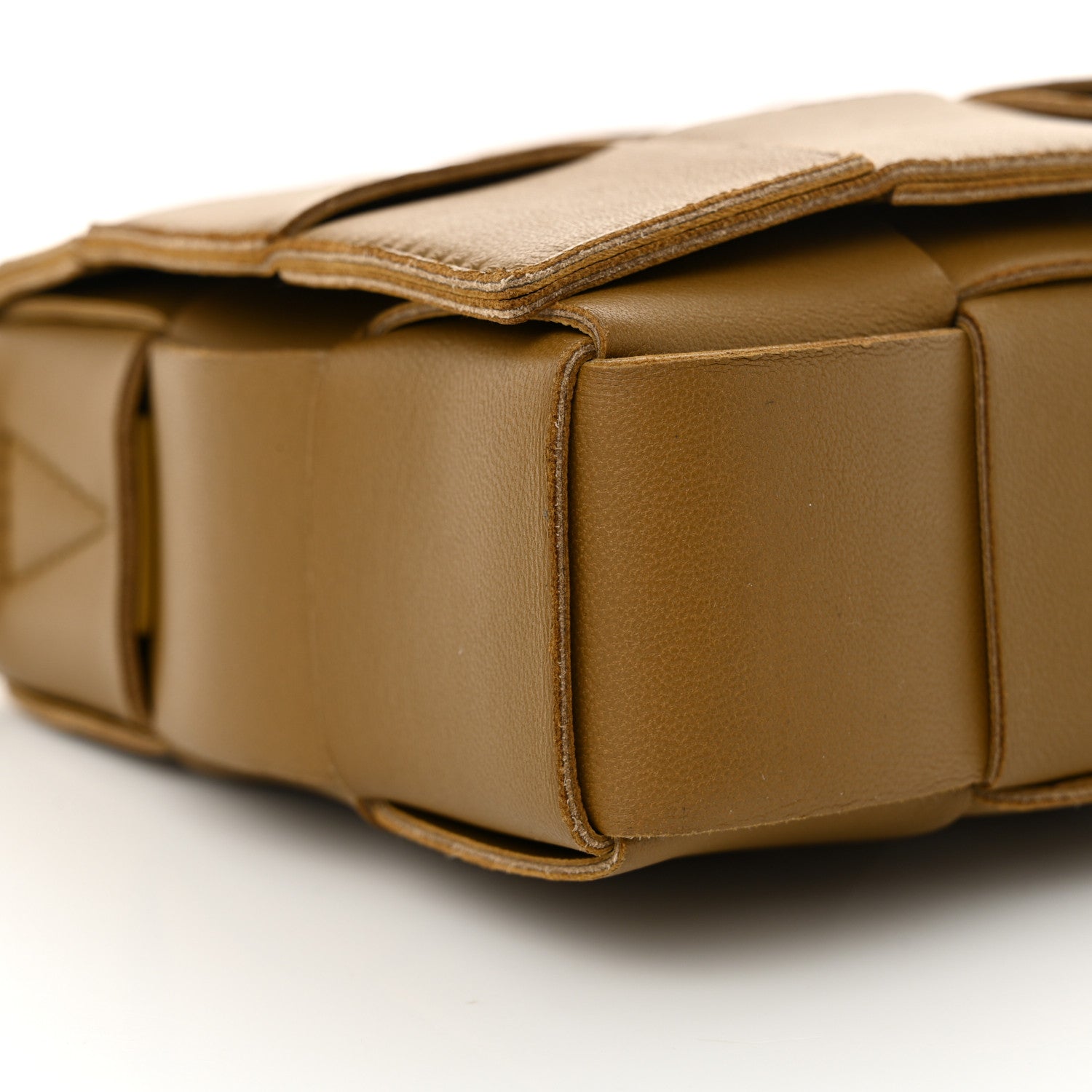 Bottega Veneta Lambskin Maxi Intrecciato Cassette Crossbody Bag Acorn 9 of 11