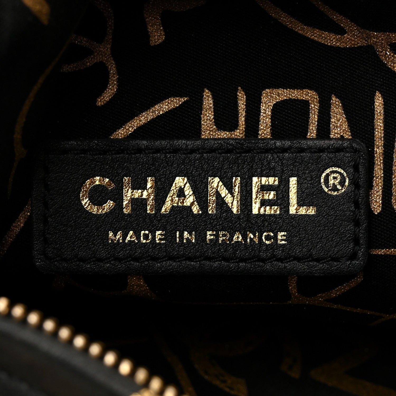 Chanel Metallic Lambskin CC Kheops Pyramid Bag Gold Black 6 of 10