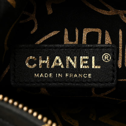 Chanel Metallic Lambskin CC Kheops Pyramid Bag Gold Black 6 of 10