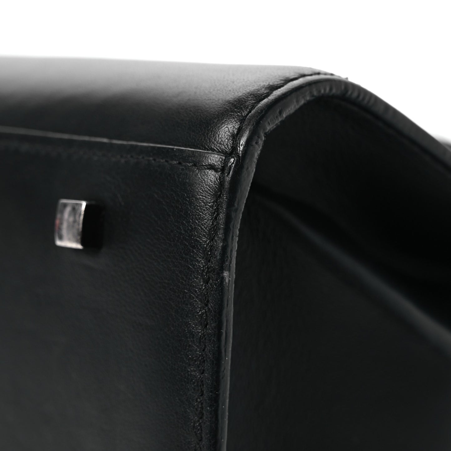 Calfskin MM Tempete Satchel Black