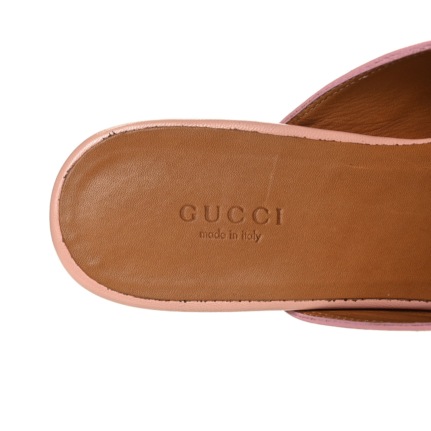 Gucci Malaga Kid Womens Princetown Slippers 38.5 Perfect Pink 7 of 8