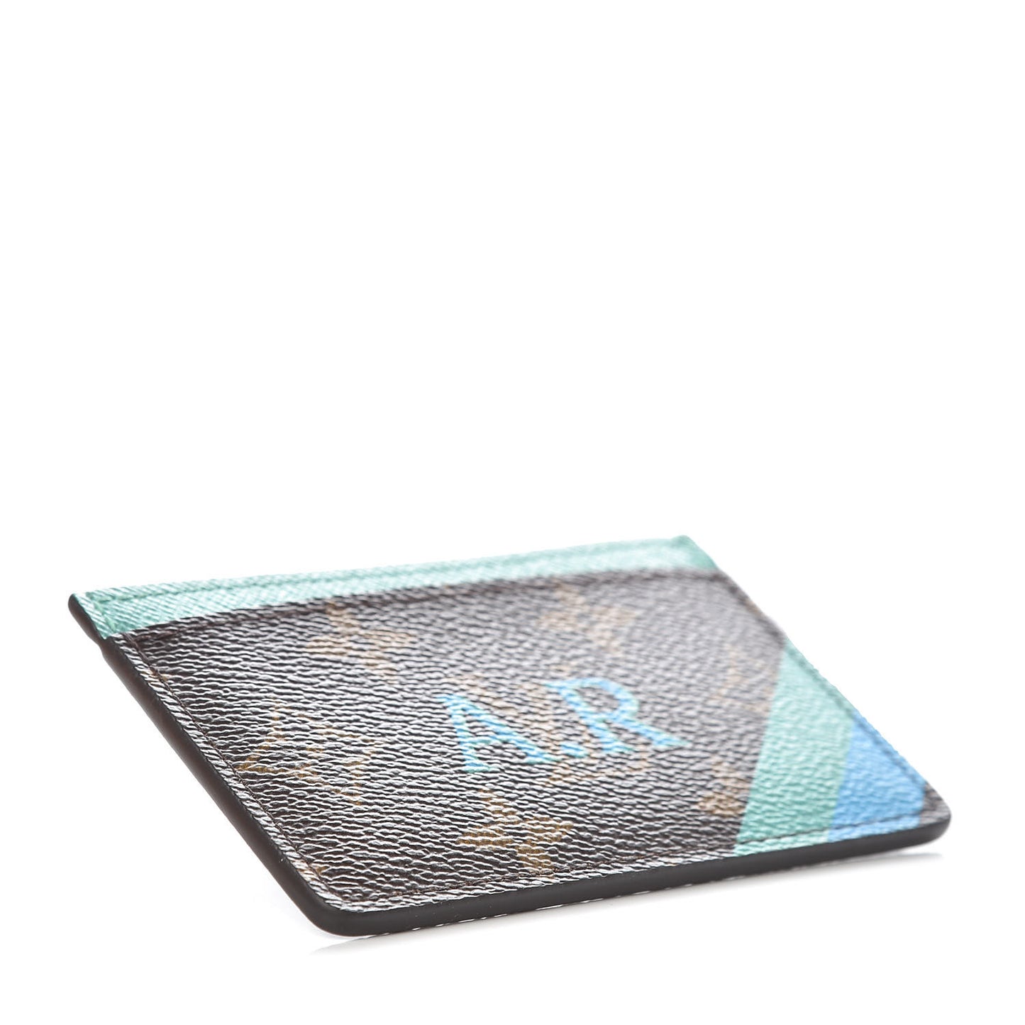 Monogram My LV Heritage Card Holder Vert Clair Blue Clair