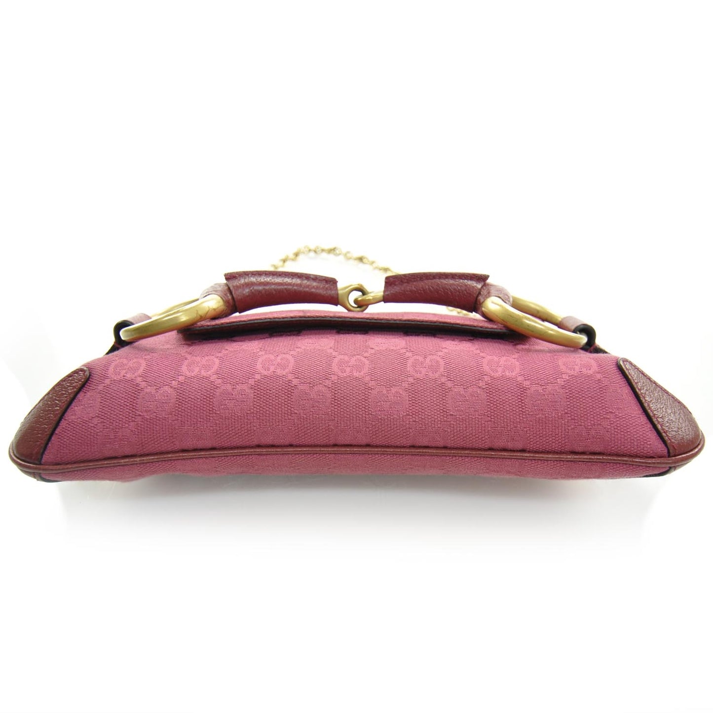 Monogram Horsebit Clutch Pink