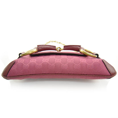 Gucci Monogram Horsebit Clutch Pink 3 of 9