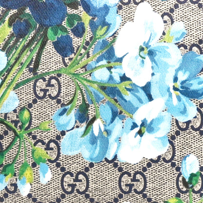 Gucci GG Supreme Monogram Blooms Small Reversible Tote Beige Blue Navy 8 of 10