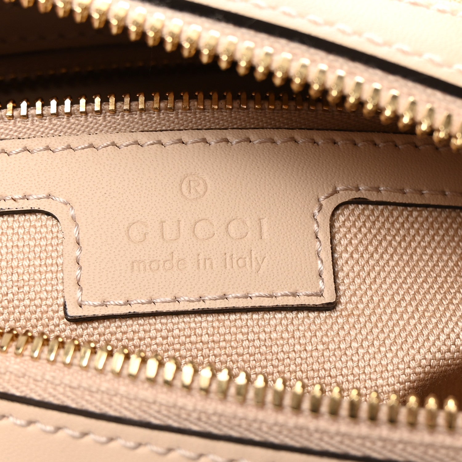 Gucci Summer Denim Calfskin GG Monogram Small Ophidia Top Handle Bag Souffle Rose 6 of 9