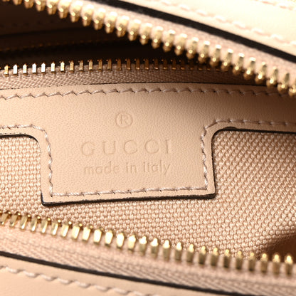 Gucci Summer Denim Calfskin GG Monogram Small Ophidia Top Handle Bag Souffle Rose 6 of 9